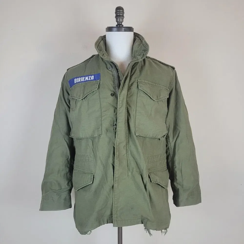 Vintage Alpha Industries M65 Field Jacket Small Short OG107 Vietnam Era Military